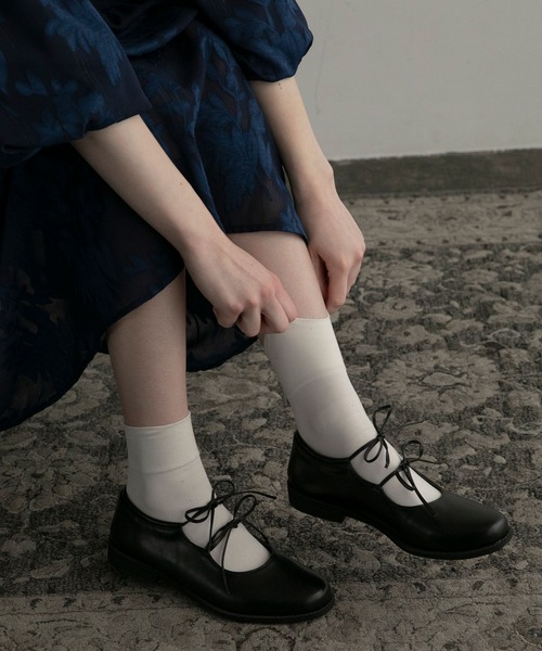 BONLECILL noir バレエシューズ パンプス 「BONLECILL noir」ダブル