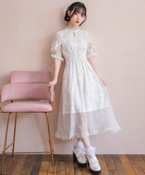 ROJITA（ロジータ） ワンピース 花柄ロング半袖ワンピース : ZOZOTOWN