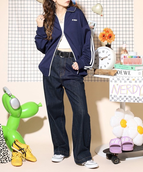 NERDY ジャージ ニューヨークミニマルトラックトップ レディース