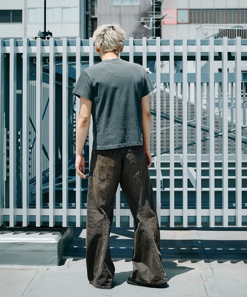NVRFRGT（ネヴァーフォーゲット） ジーンズ 3D TWISTED WIDE LEG JEANS