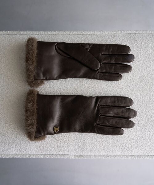 LANVIN en Bleu 手袋 レザーグローブ レディース : ZOZOTOWN Yahoo!店