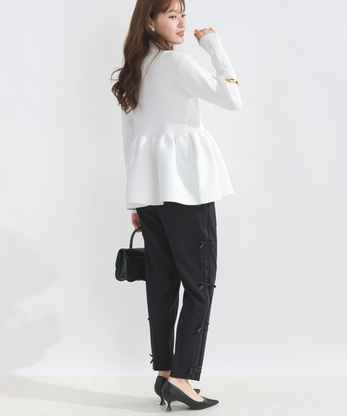 PICCIN PERLA ニット セーター ハイネックペプラムニット レディース