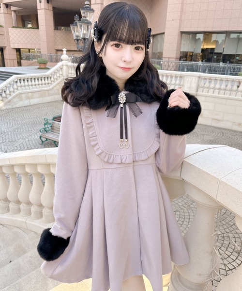 ROJITA（ロジータ） コート アウター ブローチ付ドーリーコート
