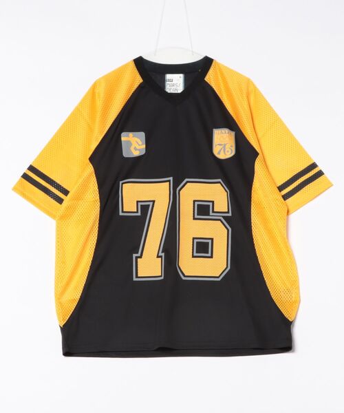 tシャツ a.p.o.v. コンビメッシュツートーン切り替えナンバリング