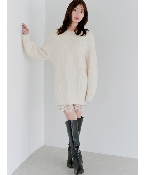 SNIDEL（スナイデル） ワンピース ニットセットキャミミニワンピース