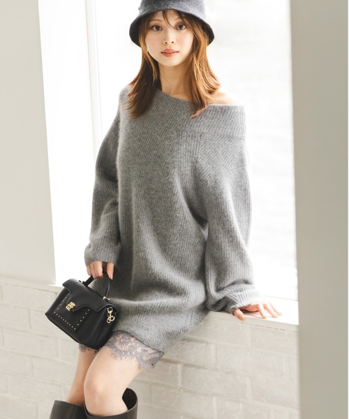 SNIDEL（スナイデル） ワンピース ニットセットキャミミニワンピース