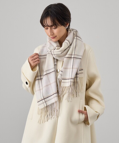 ANAYI（アナイ） ストール マフラー マドラスチェックカシミヤストール
