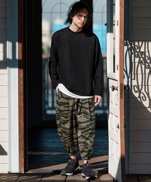 CAMBIO（カンビオ） パンツ mp13247-Camouflage Ripstop Balloon