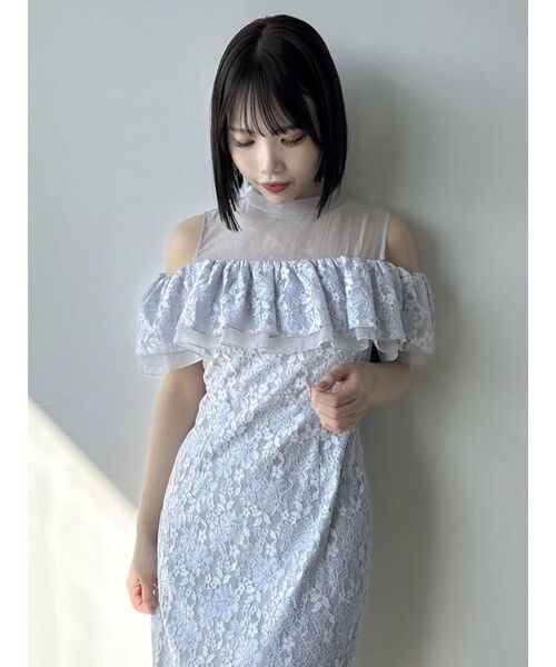 dazzlin（ダズリン） ドレス 「藤井サチコラボ」オフショルレース
