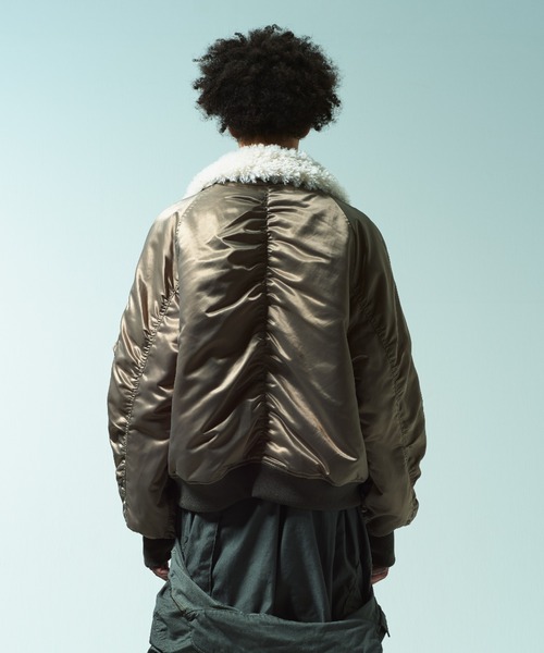 Camphor wood】 【襟取り外し可能】ファイヤーマンボンバージャケット