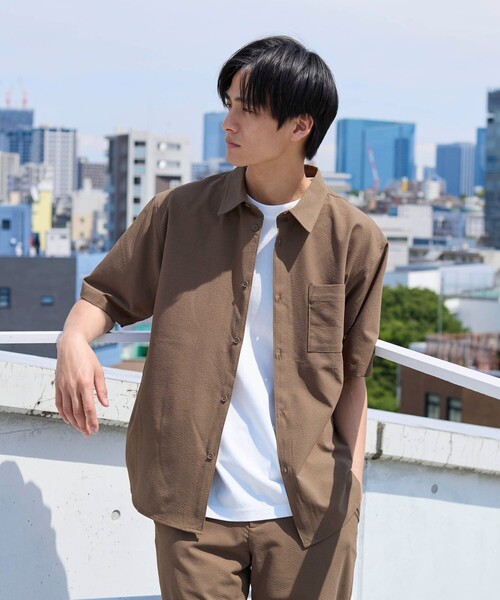 coen（コーエン） シャツ 「爽多(R)」リラックス半袖シャツ