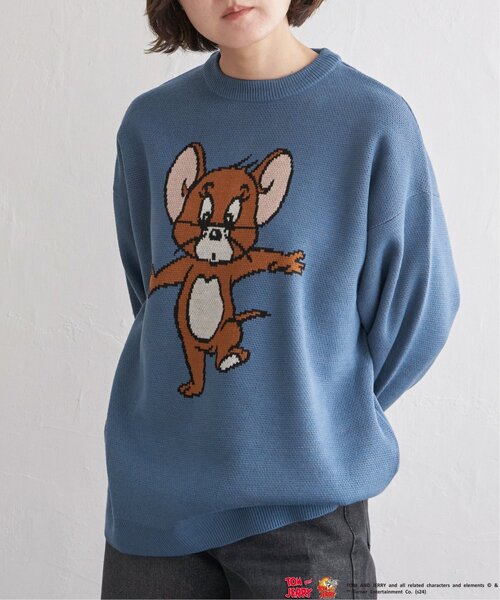 notch. ニット セーター TOM and JERRY トムとジェリー ジャガード