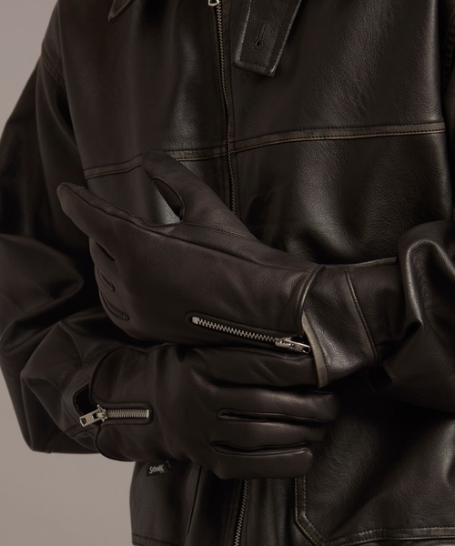 Schott N.Y.C（ショット） 手袋 SCHOTT-WINTER ZIP GLOVE メンズ
