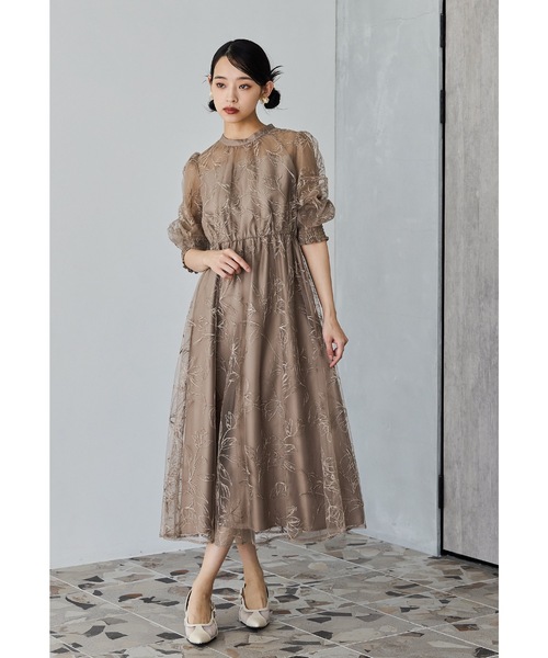 niana（ニアナ） ドレス ラメエンブロイダリーシアードレス 結婚式