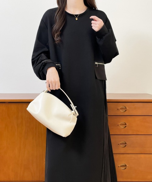 ABITOKYO（アビトーキョー） ワンピース サイドプリーツ切替スウェット