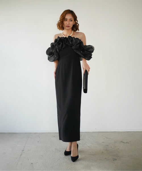 My shawty（マイシャウティー） ドレス volume raffle dress