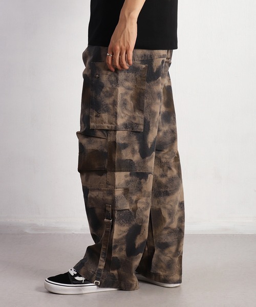 WESTSEA（ウエストシー） カーゴパンツ 迷彩/カモフラ ムラ染め加工