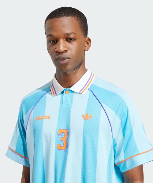 adidas（アディダス） tシャツ ジャカード・ストライプ・ジャージー