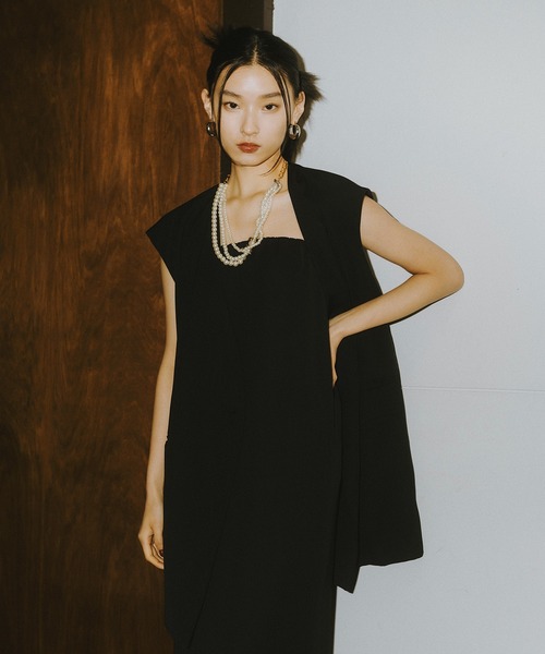ANDRESD ドレス バックシアージレセットアップドレス / back sheer