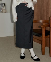 GIUNON スカート front pocket stripe skirt / フロントポケット