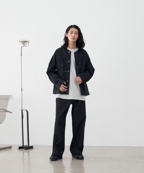 WYM LIDNM セットアップ CUT OFF DENIM SET-UP メンズ : ZOZOTOWN