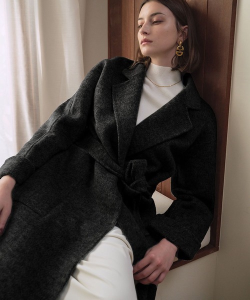 ELFRANK コート チェスターコート 「ウール70％」 ロングコート ウール