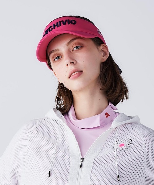 archivio（アルチビオ） サンバイザー 「LADIES」バックリボンサン