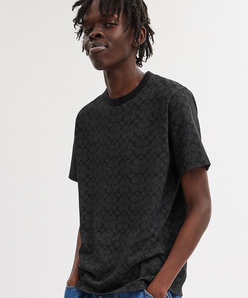 COACH（コーチ） tシャツ エッセンシャル シグネチャー Tシャツ メンズ