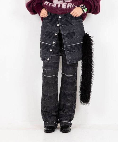 HYSTERIC GLAMOUR（ヒステリックグラマー） デニムスカート スクラッチ