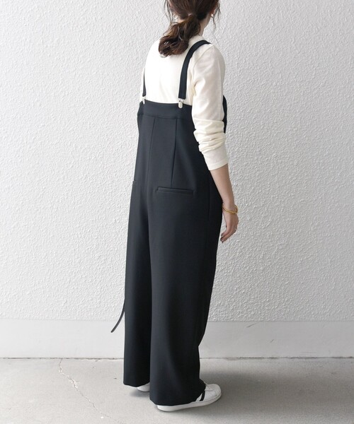 SHIPS any サロペット オーバーオール any:「洗濯機可能」ウールライク