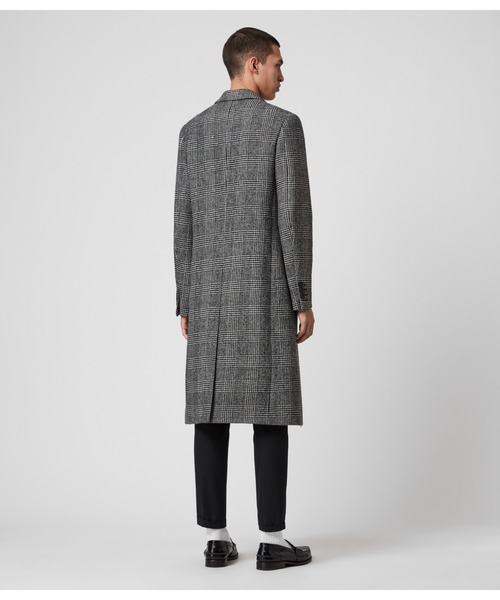 期間限定値下げ】ALLSAINTS グレー ダブルブレスト チェスターコート