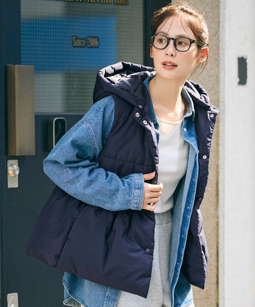 coca（コカ） コート アウター 「WEB限定セール」中綿ペプラムベスト