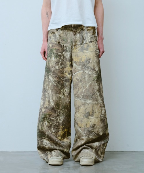 Camphor wood パンツ wide baggy real tree painter trousers / ワイド
