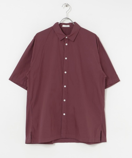 ATON（エイトン） シャツ ATON COTTON LAWN OS SHORT-SLEEVE SHIRTS