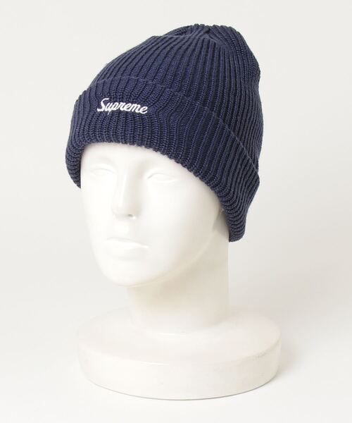 Supreme（シュプリーム） 刺繍ニットキャップ - ネイビー メンズ