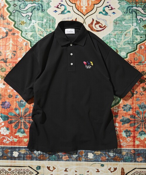 Foxfire（フォックスファイヤー） ポロシャツ 別注 刺繍ロゴ 鹿の子