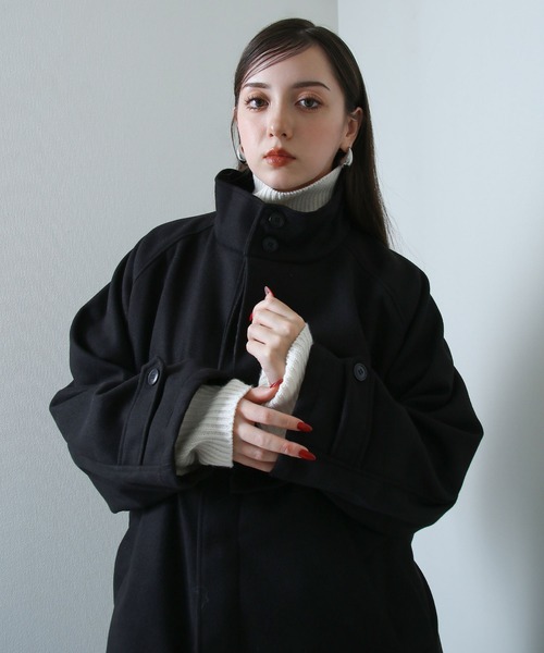 Nilway（ニルウェイ） トレンチコート コート スタンドカラー配色