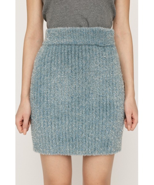 SLY（スライ） スカート 「WEB限定」GLITTER KNIT S/SK グリッター