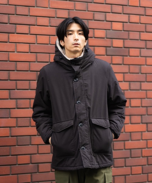 NAVY モッズコート コート ミリタリーフードジャケット メンズ