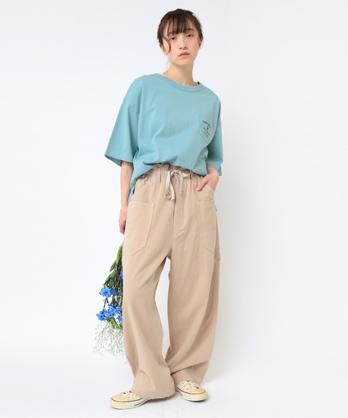URCH RNA パンツ R4324 綿麻サージのカーペンターパンツ レディース
