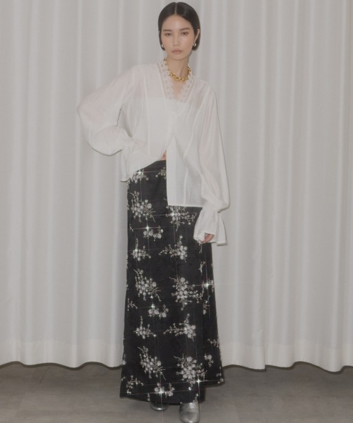 スカート Flower embroidery skirt / フラワーエンブロイダリー