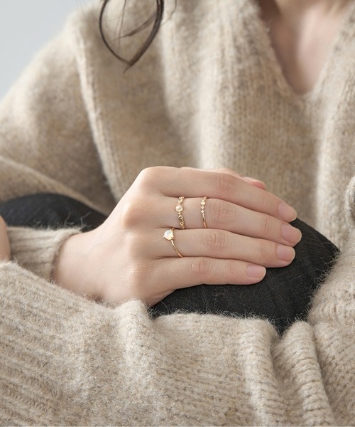 Jewel closet by L&Co. 指輪 リング K10 オパール リング レディース