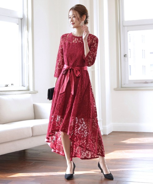 DRESS STAR（ドレススター） ドレス 総レースワンピースドレス結婚式