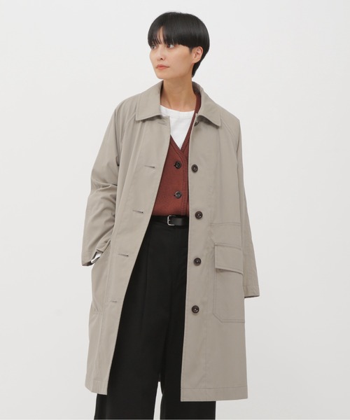 MHL.（エムエイチエル） ステンカラーコート コート WORN COTTON NYLON