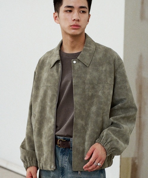 WYM LIDNM ブルゾン アウター FAUX SUEDE ZIP BLOUSON メンズ