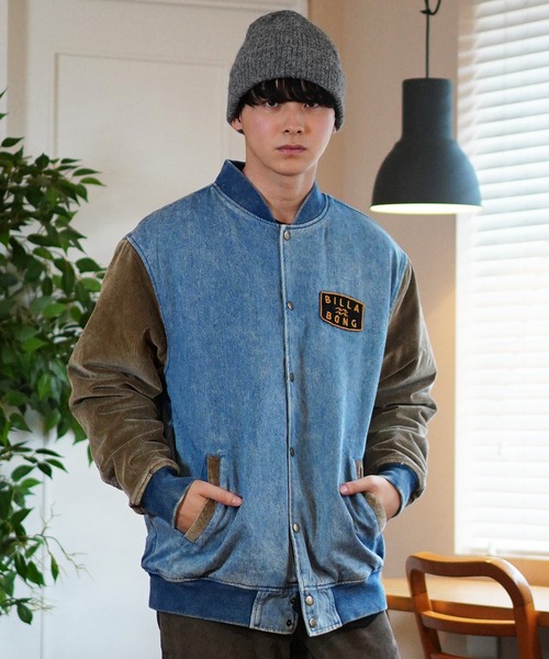 BILLABONG（ビラボン） スタジャン スタジャン デニムジャケット 洗い