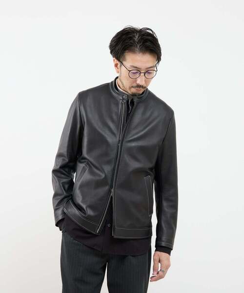 MEN'S MELROSE 革ジャン ライダース スムースレザーシングルライダース
