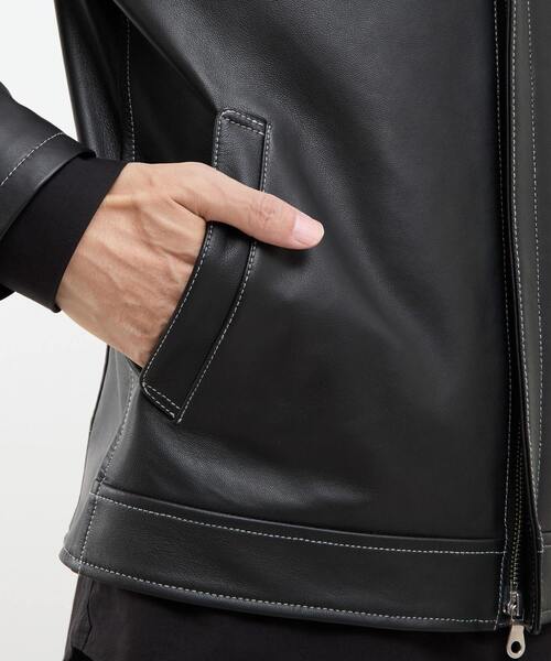 MEN'S MELROSE 革ジャン ライダース スムースレザーシングルライダース