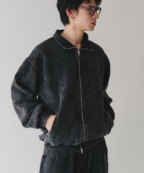 Adoon plain トレーナー スウェット 「セットアップ対応」STAND NECK