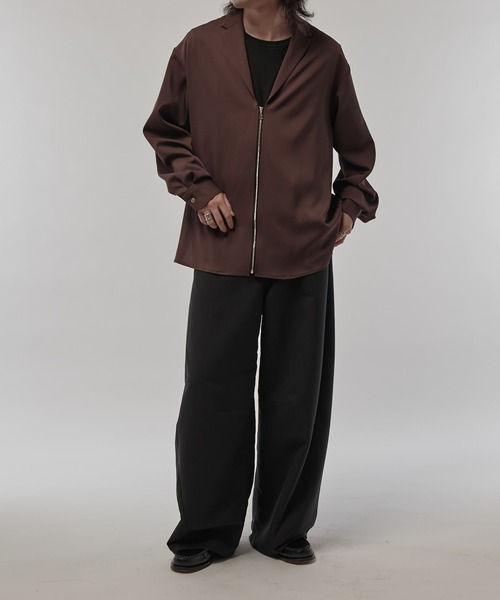 CULLNI（クルニ） シャツ 「CULLNI/クルニ」テーラードZIPシャツ